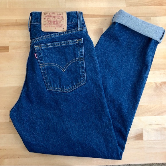 Vintage Denim - vintage 90s high waisted denim mom jeans